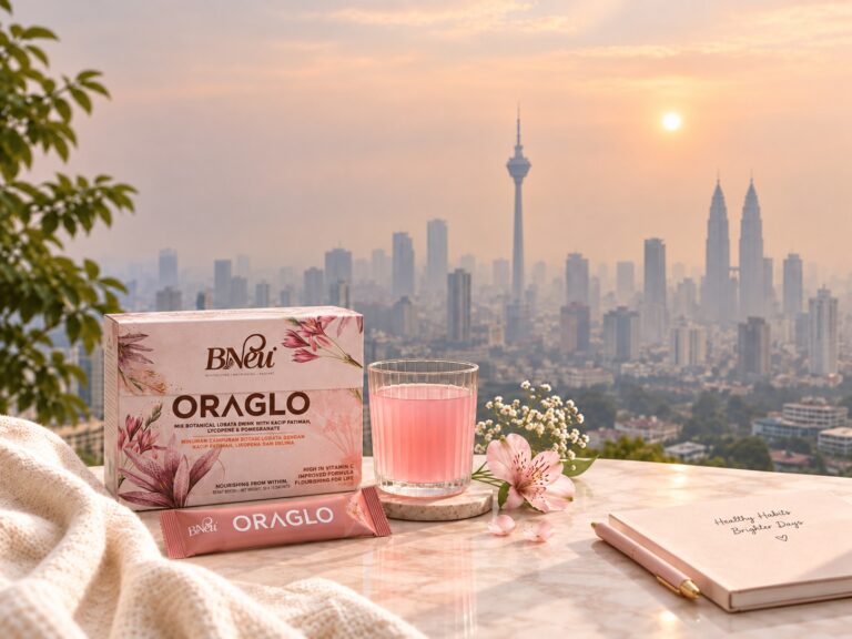 B’Nēt Oraglo daily botanical drink for women’s wellness with vitamin C and antioxidant support
